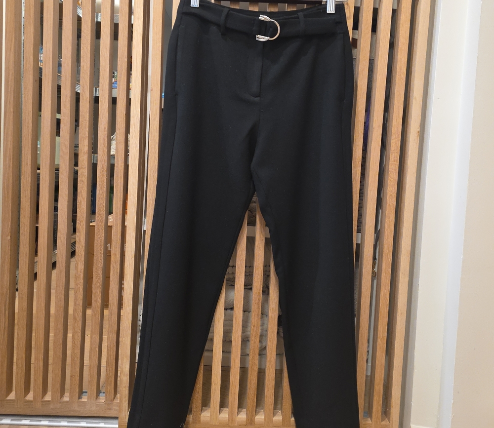 Black Trousers with Belt MAJE